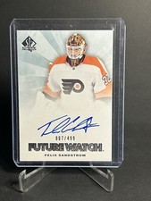 21-22 SP Authentic Felix Sandstrom Future Watch Auto Retro /499 Flyers 💥✔️💥