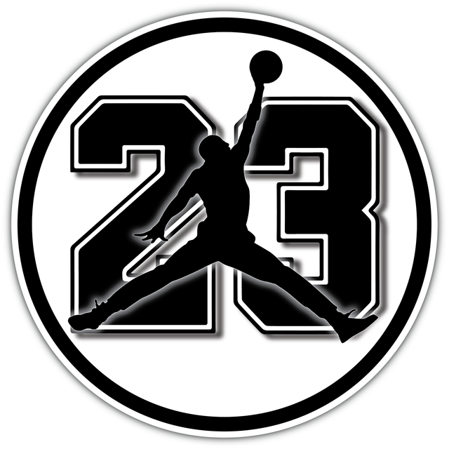 Michael Jordan NBA Basketball Legend Air Jump 23 Vinyl Sticker Decal