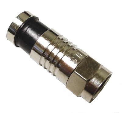 RG59 Cable F-Type Compression Video Connector Plug CATV CCTV - 1-100 Pack Lot
