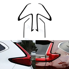 4x Black Rear Taillight Tail Light Lamp Cover Trims for Honda CRV CR-V 2017-2022