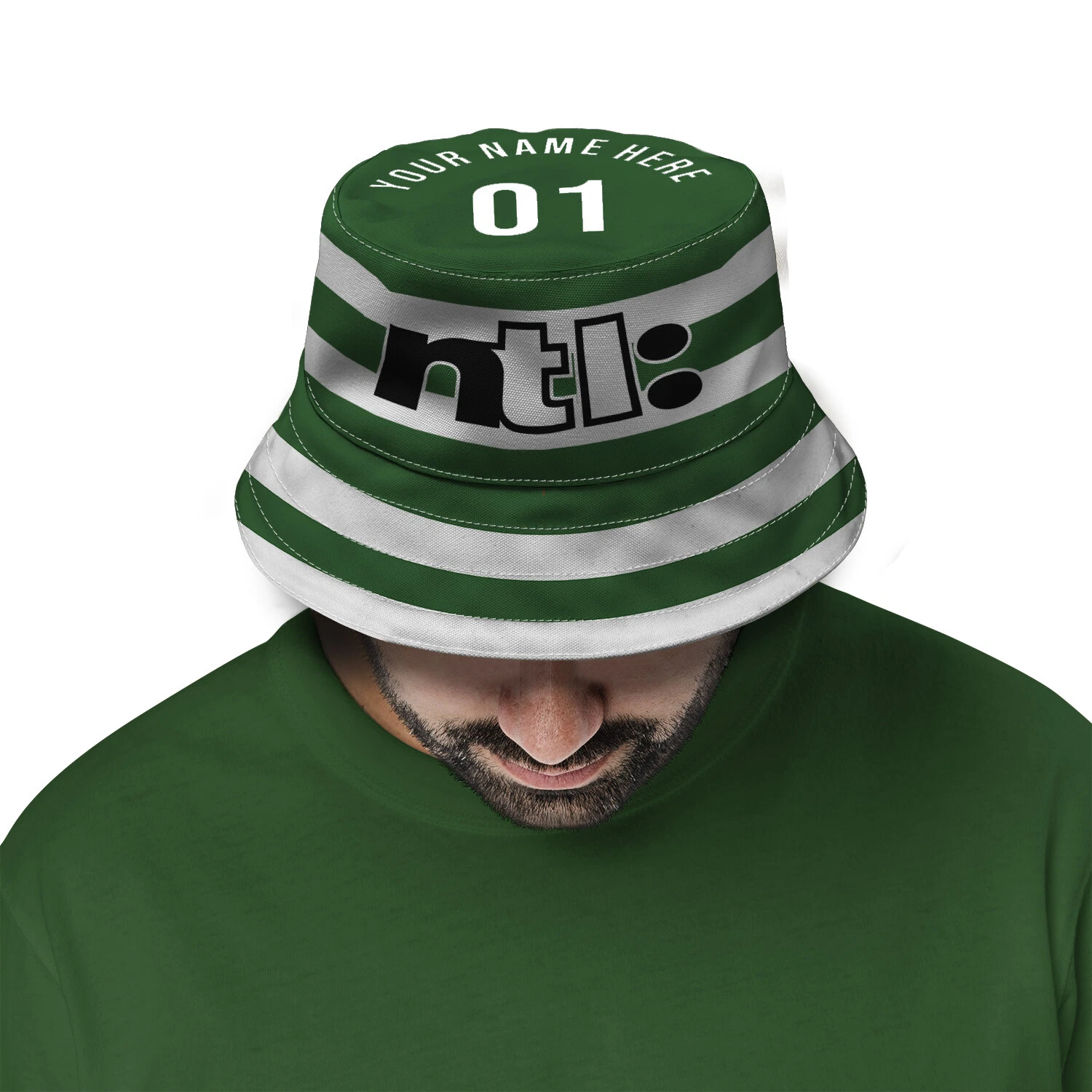 The Celts 2001 Home Retro Football Bucket Hat Festival Fisherman Hat Unofficial