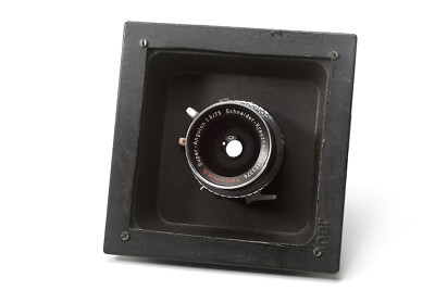 Sinar Schneider Super Angulon f8 75mm on Sinar Lenboard EXC+++++ 