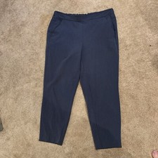 Nine West Cropped Dress Pant Size L Gray