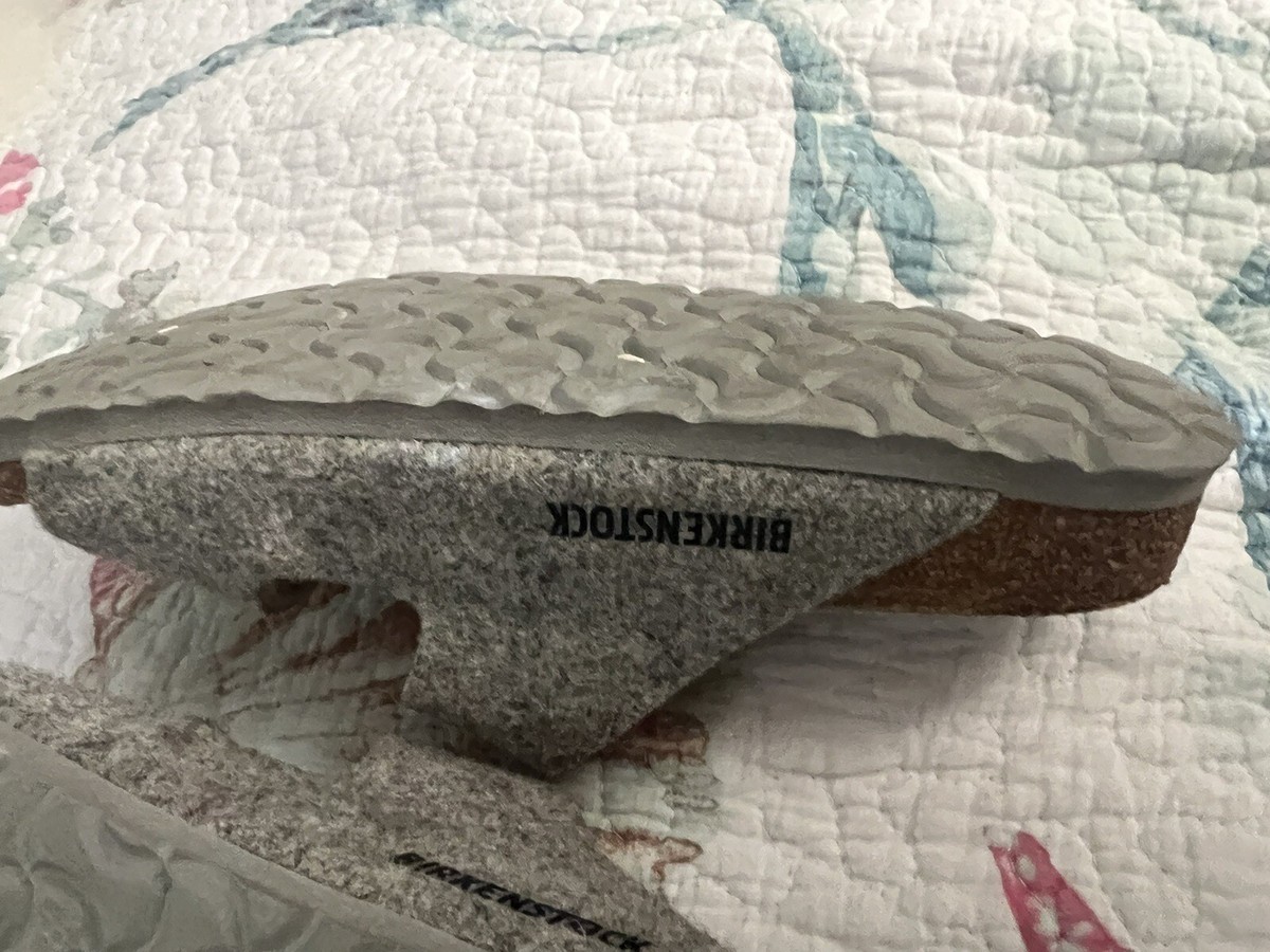 Birkenstock Arizona Rivet Wool Felt Lined Doubleface Gray 