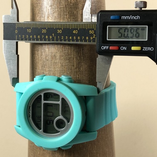 Nixon Unit 40 Men Multifunction Blue Rubber Quartz Digital 40mm Watch 7 3/4" - Picture 7 of 12