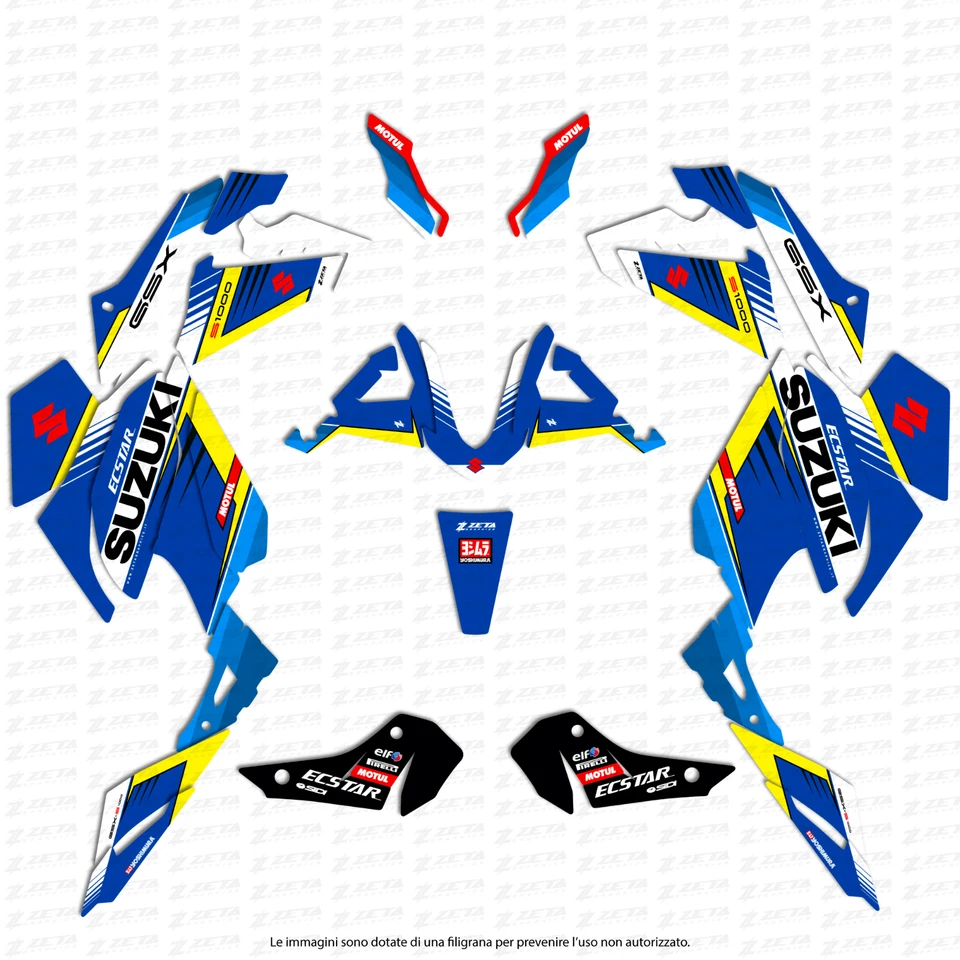 Kit Gráficos Suzuki GSX-S 1000 2021-2023 Foto 2 de 3