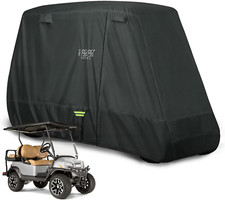 10L0L Golf Cart Cover Upgrade Extended Roof 80" Waterproof Snowproof Windproof