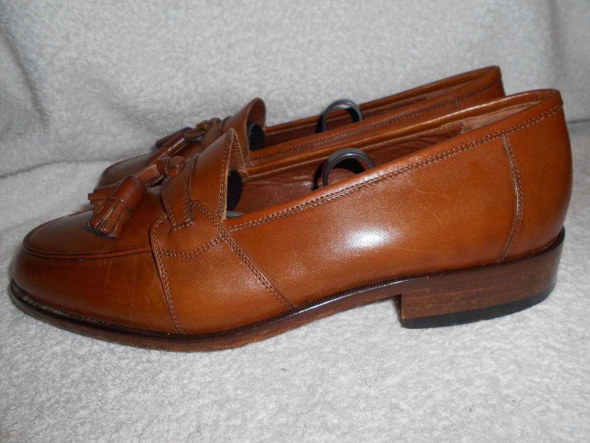 Luciano Rossini by E. T. Wright Wingtip Full Brogue Oxford  Shoes Brown Men 11M Luciano Rossini by ET Wright Shoes Mens 10 XW Tan Leather  main image 4