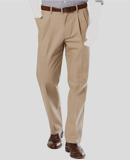 Classic Fit/Pleated Khaki Pant 