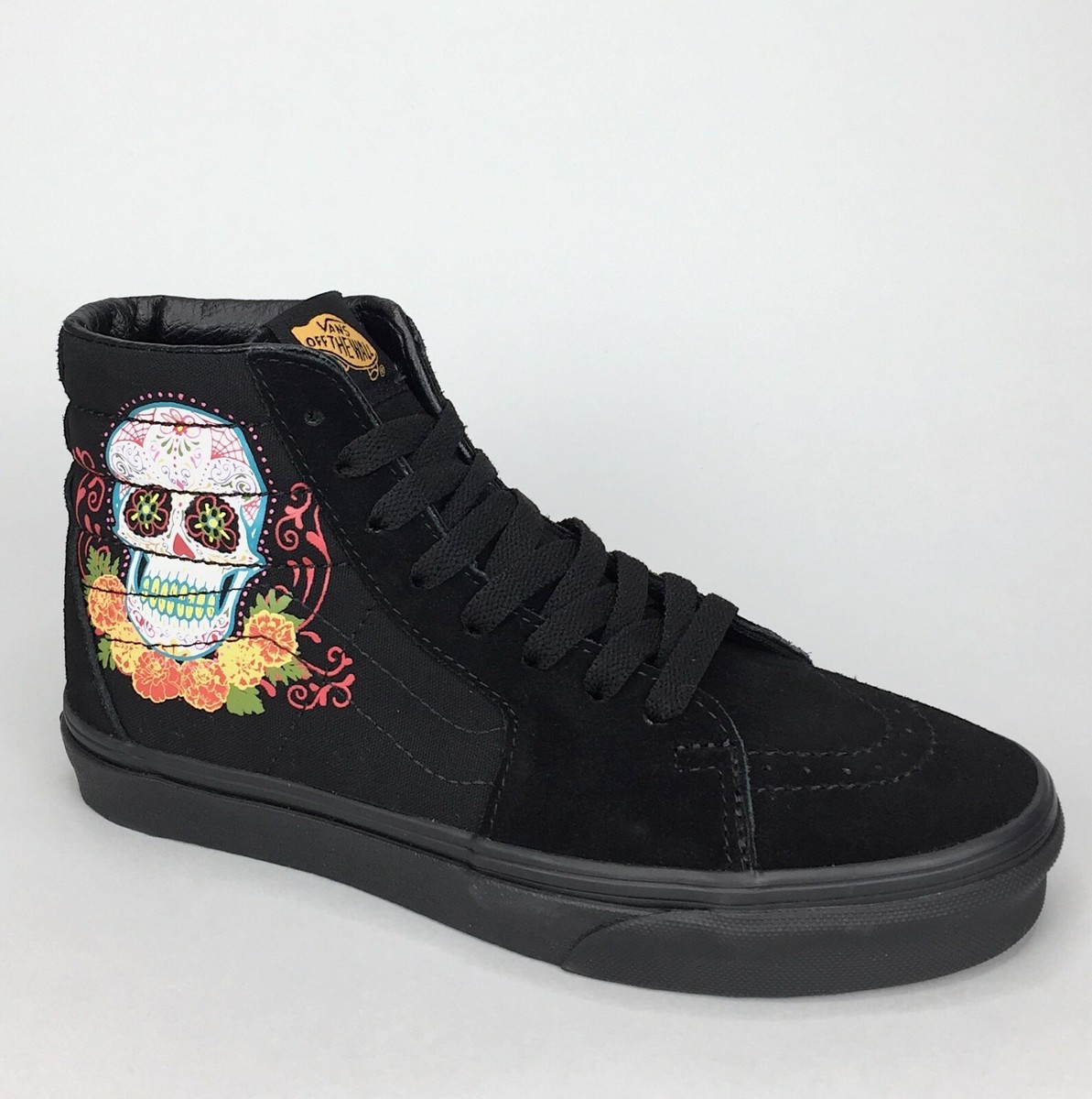 靴 VANS Sk8-Hi Multi Skull Black/Gold US9.5 VANS Sk8-Hi Multi Skull Black/Gold US9.5