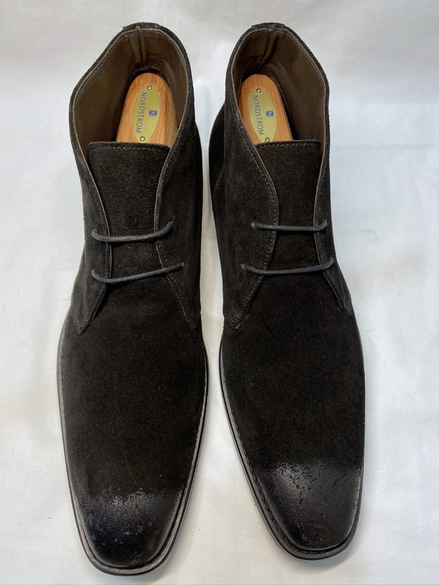 BRUNO MAGLI LINCOLN BM600251 Black Suede Chukka Boots Men