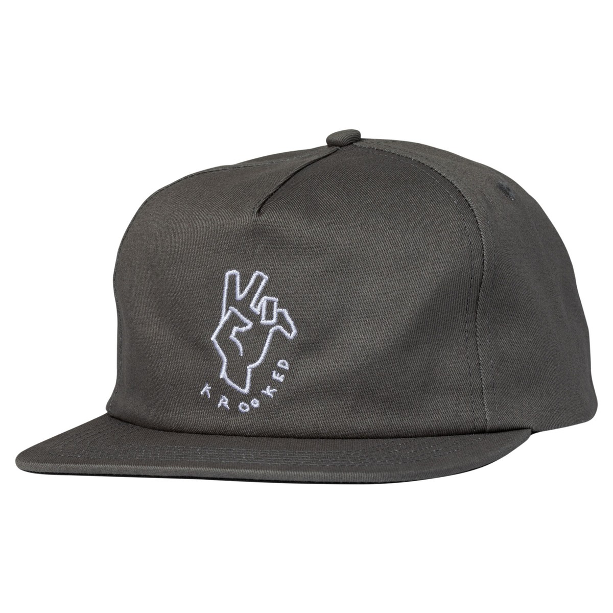 【 KROOKED 】STYLE KR CAP - CHARCOAL Krooked Skateboards Hat Handy Snapback Charcoal | eBay