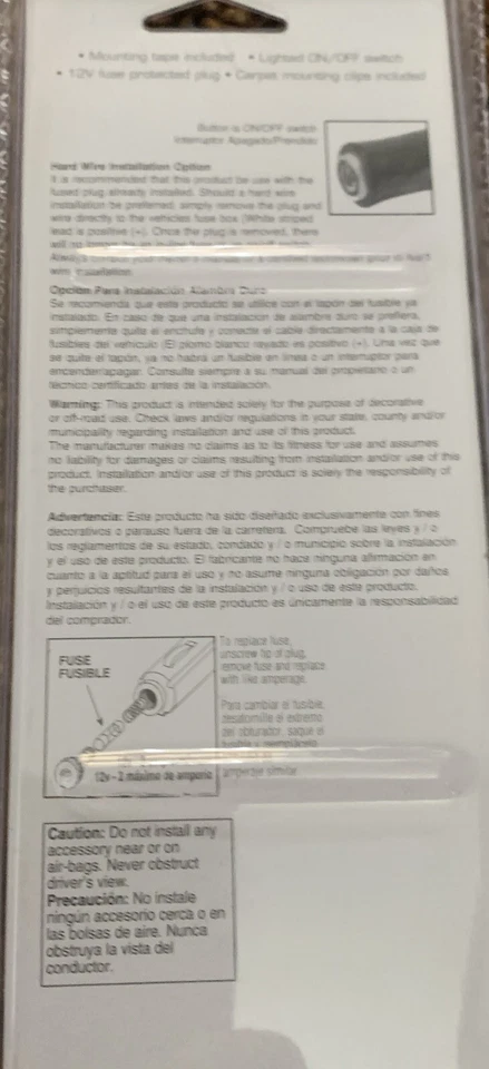 Nuevos Accesorios Personalizados 23713 Blanco LED 12V 15" Cristal Barras de Luz Nip. Foto 3 de 4