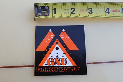Forest Bailey GNU Snowboards Pro Team Rider Technology Snow Snowboarding STICKER