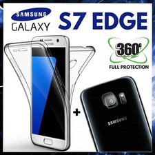 COVER 360° FRONTE RETRO + PELLICOLA VETRO FOTOCAMERA PER SAMSUNG GALAXY S7 EDGE