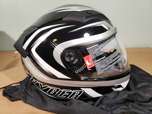 Cyber Helmets US-80 Boomerang medium BLK/SIL CY0152 - Picture 5 of 9