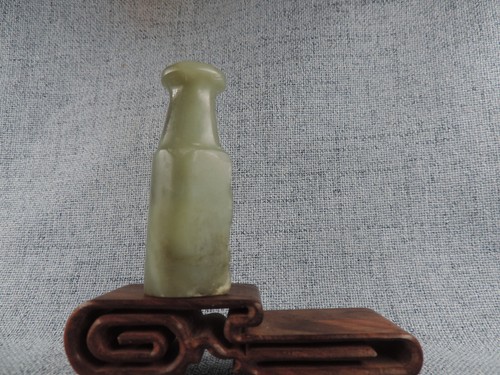 Chinesische antike Natur Hetian Jade Rauchen Filter Pfeife Zigarettenetui - Bild 4 von 8