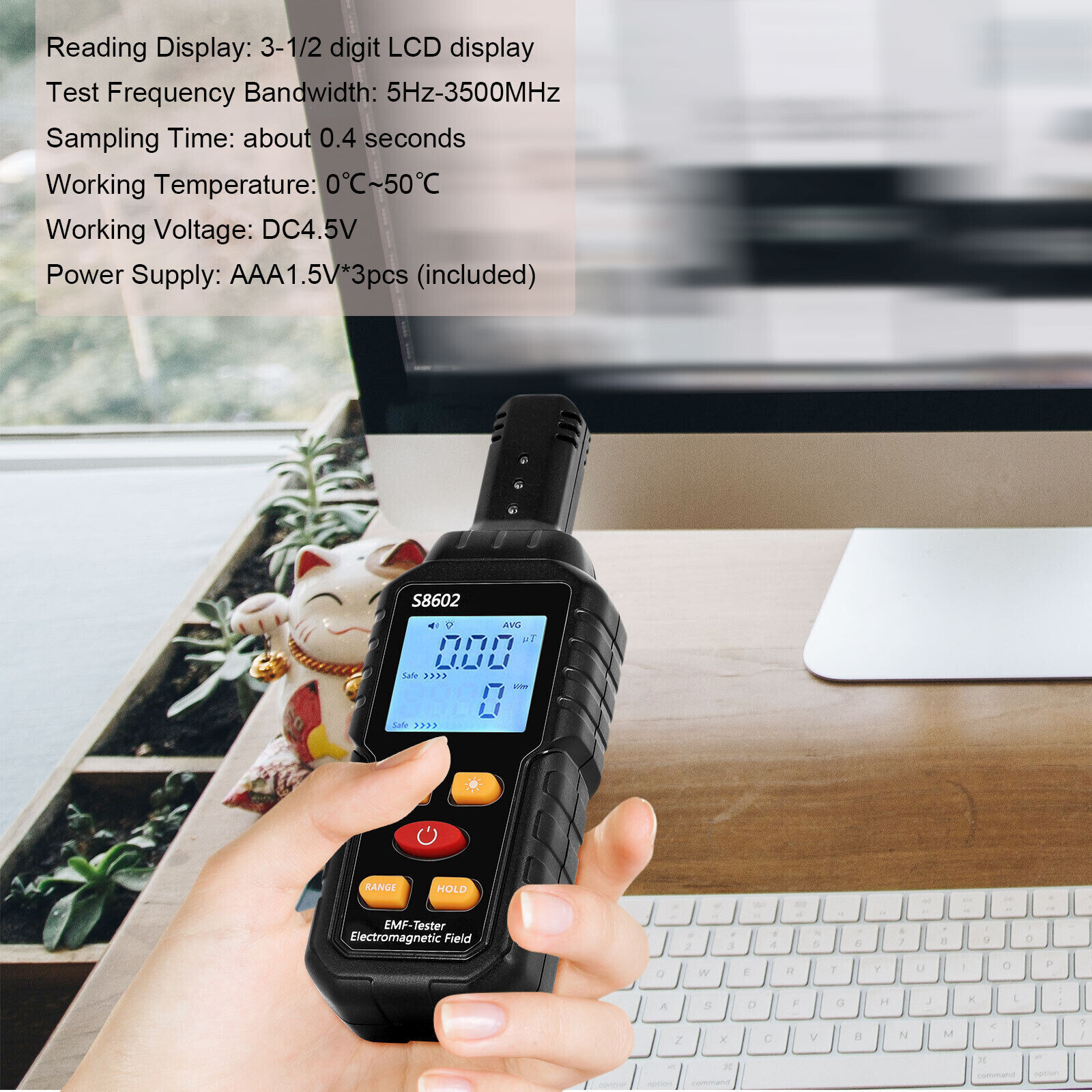 5Hz3500MHz Radiation Detector Dosimeter EMF Meter