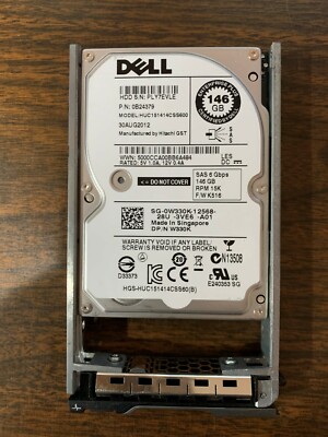 W330K 0W330K Dell 146GB 15K RPM 6Gb/s 2.5'' SAS SERVER HDD Hard Drive W/R Tray