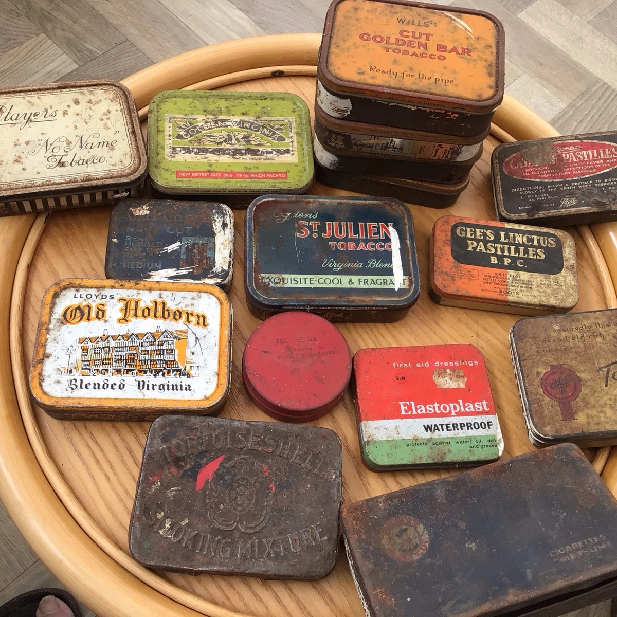 old tobacco tins ebay Vintage Lot Of (4) Briar Heines Amphora Bond Street Must See! VINTAGE TOBACCO TIN MAYO'S CUT