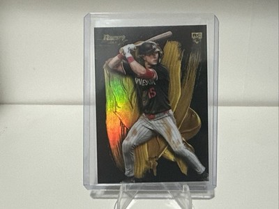 LUKE KEASCHALL 2025 BOWMAN'S BEST #SG-9 ROOKIE STROKES OF GOLD **Surface issue**