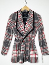 Pendleton NWT Plaid Shawl Collar Wrap Belted Jacket Size 4 Petite