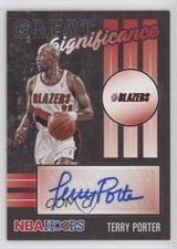 2020-21 Panini NBA Hoops Great SIGnificance Terry Porter #GS-TPO Auto 0o87
