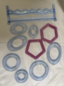 10 Assorted Creative Memories Cutting System Templates Circle, Oval, ++ EUC