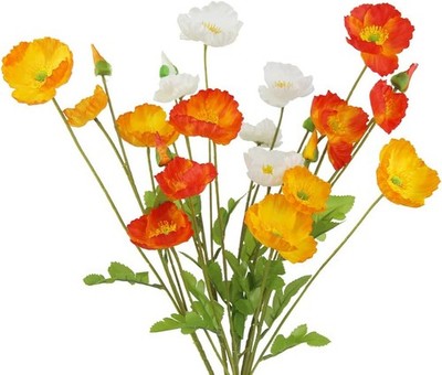 6 Pcs Artificial py Flowers Silk Flower py with Stems Real