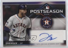 2020 Topps Postseason Performance Auto 13/25 George Springer #PPA-GS Auto q3o
