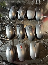 Lot of 11 Lenovo HP Microsoft Logitech USB Optical Mouse w/ Scroll Wheel