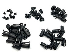 60 Pcs 5 Sizes Script Clips Barrel Tubular Emblem Nuts Assortment Fits Chevy