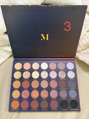 Morphe 35XS No Silent Nights Eyeshadow Palette Gold Pink Shimmer Matte
