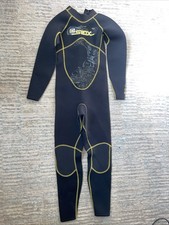 Small Slinx Full body Wetsuit Black With Gold Stitch Size S Small