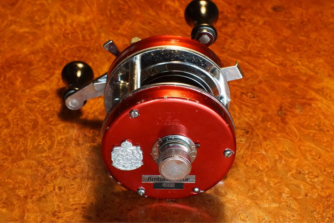 Abu Garcia Ambassador 4500 Cherry Red Fishing Reel, Rare '78 Abu Garcia Ambassador 4500 Cherry Red Fishing Reel, Rare '78