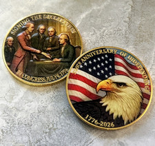  1776-2026 Declaration of Independence Commemorative Coin 250TH ANNIVERSARY