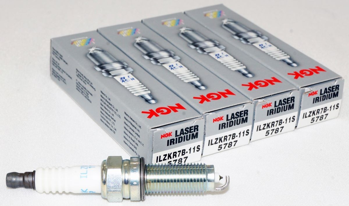4 Pack Genuine NGK 5787 Laser Iridium Spark Plugs ILZKR7B11S for Honda and Acura