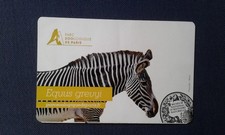 Ticket 2014 Paris Parc zoo Zebra Zoologique National Museum of Natural History
