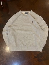 Polo by Ralph Lauren Mens Gray Crew Neck Cott...