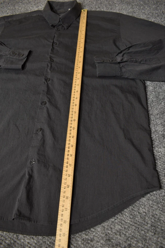 Camisa vintage Versace clásica V2 a rayas con botones para hombre - 17,5/44 Foto 2 de 4