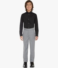 Calvin Klein Brooks Brothers Boys' Pants, Grey, Size 10