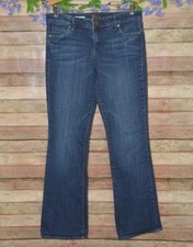 Kut from the Kloth Farrah Baby Bootcut Jeans Women  s Size 8 Blue Stretch Denim