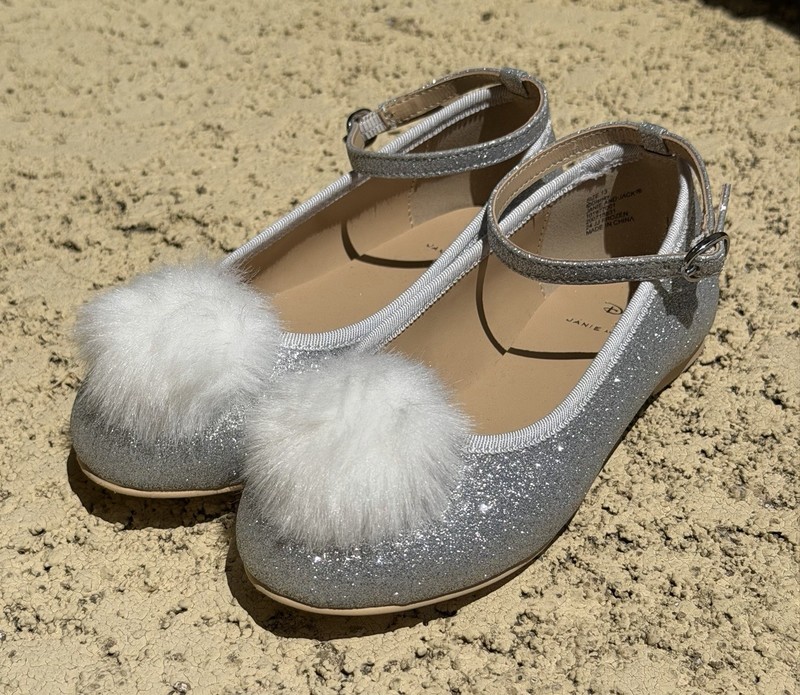 Disney Janie And Jack Shoes Girls Toddler Frozen Princess Glitter Size 13