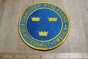 SOVIETESA ASTRONAUT SWEDEN CHRISTER FUGLESANG SPACE PATCH 