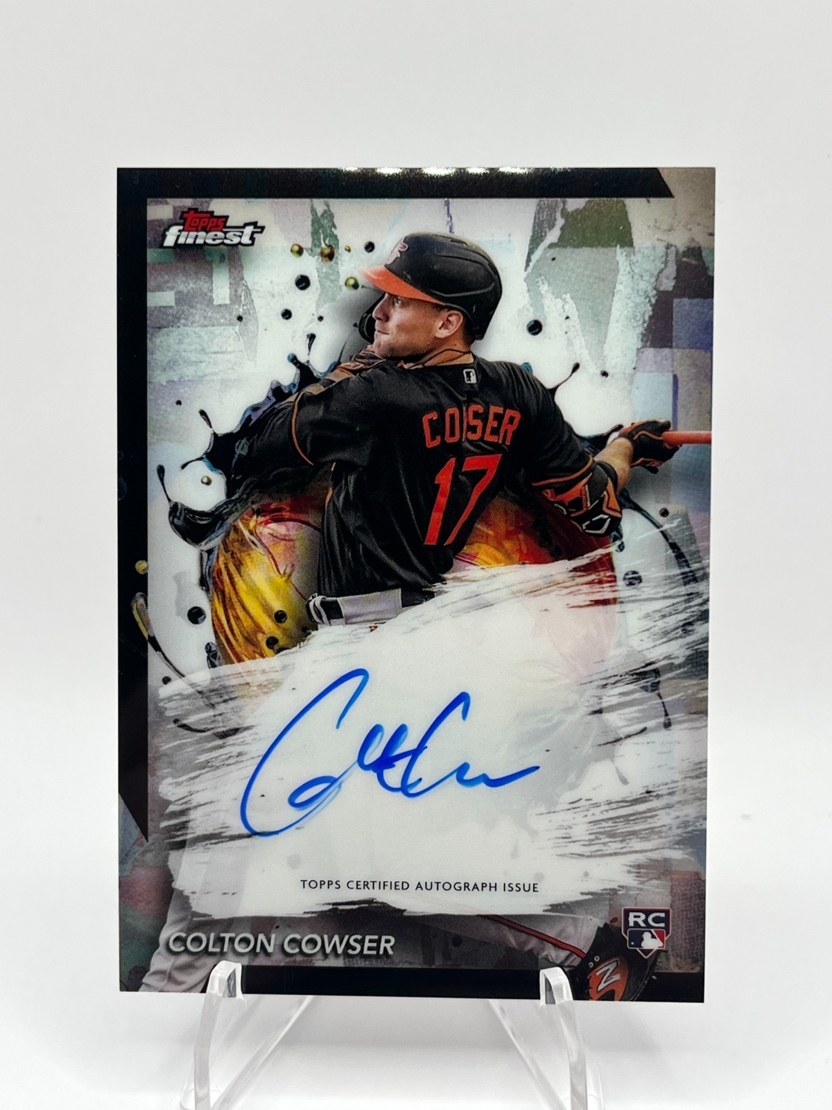 2024 Topps Finest Colton Cowser RC On-Card Auto Refractor | Orioles