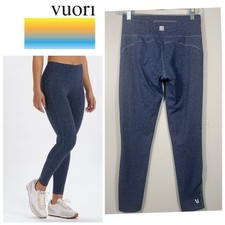 Vuori Stride Performance Leggings Ink Navy Blue VW429 Small