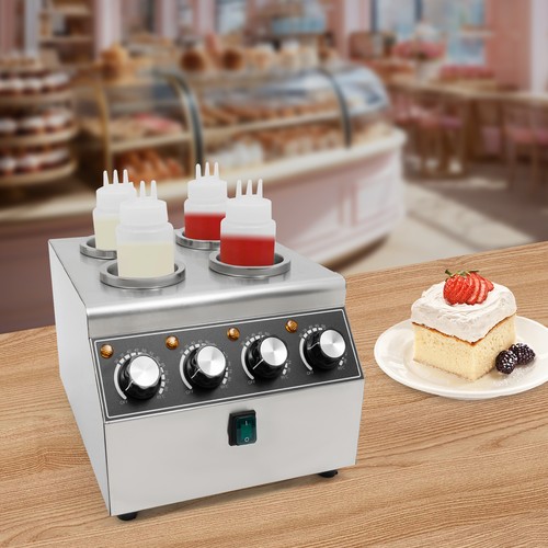 Dispenser scaldasalse 800W 201 acciaio inox macchina conservazione calore salsa - Foto 4 di 10