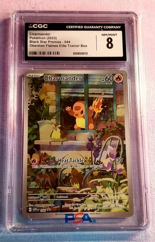 2023 Pokemon Black Star Promos Charmander Obsidian Flames ETB CGC 8