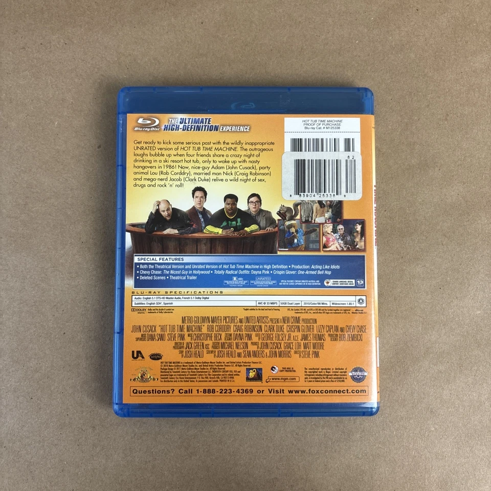 Hot Tub Time Machine (Blu-ray) Unrated - John Cusack - Comedy, Sci-Fi - Image 2 of 4