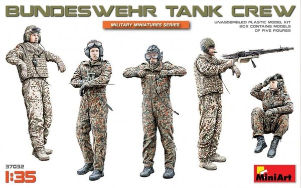 MiniArt 37032 Bundeswehr Tank Crew In 1:35 Figuren Bausatz Neu + OVP-image